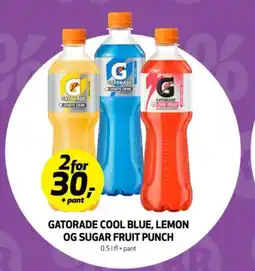 Bunnpris GATORADE Cool blue, lemon og sugar fruit punch tilbud