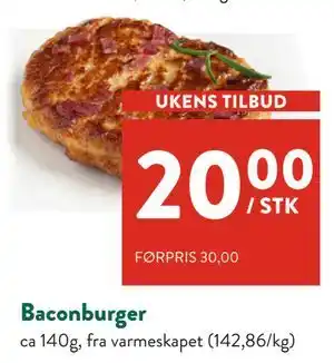 Baconburger, NOK 20