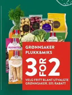 Jacobs GRØNNSAKER PLUKK&MIKS tilbud