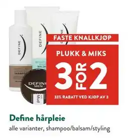 Jacobs Define hårpleie tilbud