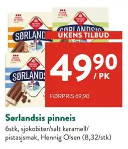 Jacobs Sørlandsis pinneis, NOK 49.9 tilbud