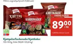 Jacobs Kjøttpølse/karbonader/kjøttkaker, NOK 89 tilbud