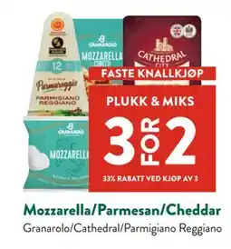 Jacobs Mozzarella/Parmesan/Cheddar tilbud