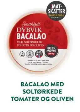 Jacobs BACALAO MED SOLTØRKEDE TOMATER OG OLIVEN tilbud