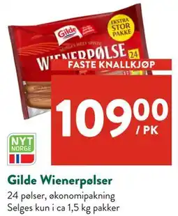 Jacobs Gilde Wienerpølser, NOK 109 tilbud