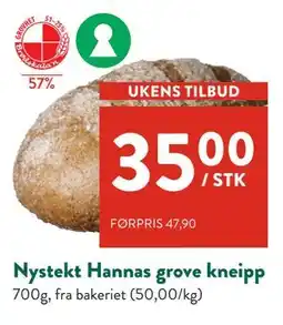 Jacobs Nystekt Hannas grove kneipp, NOK 35 tilbud