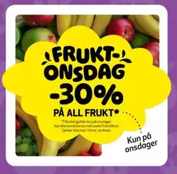 Bunnpris Frukt- onsdag tilbud