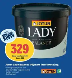 Coop Obs JOTUN Lady balance 05/matt innendørsmaling tilbud