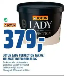 Coop Obs JOTUN Lady perfection tak 02/ helmatt interiørmaling tilbud