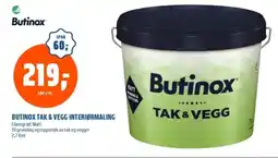 Coop Obs BUTINOX Tak & vegg interiørmaling tilbud
