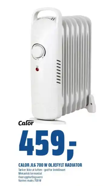 Coop Obs CALOR Jl6 700 w oljefylt radiator tilbud