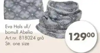 Sparkjøp Eva hals ull/ bomull abelia tilbud