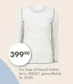 Sparkjøp Eva trøye ull/bomull aveline tilbud