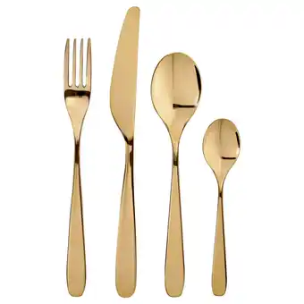 IKEA Tillagd Bestikksett, 24 deler, messingfarget tilbud