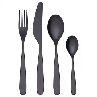 IKEA Tillagd Bestikksett, 24 deler, svart tilbud