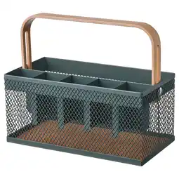 IKEA Vimpelfisk Bestikkholder, bambus/gråturkis tilbud