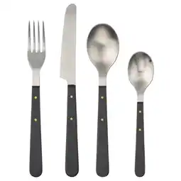 IKEA DoftskÖld Bestikksett, 24 deler, svart tilbud