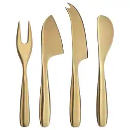 IKEA Tillagd Ostekniv, 4 stk., messingfarget tilbud
