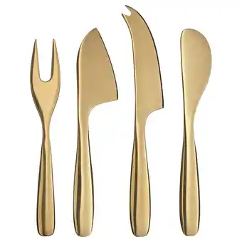 IKEA Tillagd Ostekniv, 4 stk., messingfarget tilbud