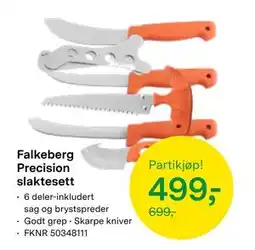 Felleskjøpet Falkeberg Precision slaktesett, NOK 499 tilbud