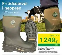 Felleskjøpet Muckboot Muckmaster Mid støvel grønn, NOK 1249 tilbud