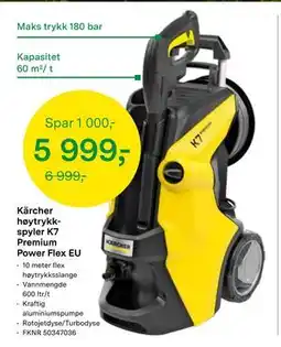 Felleskjøpet Kärcher høytrykkspyler K7 Premium Power Flex EU, NOK 5999 tilbud