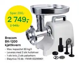 Felleskjøpet Brecom BK-1200 kjøttkvern, NOK 2749 tilbud