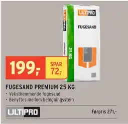 Montér FUGESAND PREMIUM 25 KG, NOK 199 tilbud
