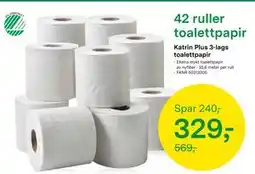 Felleskjøpet Katrin Plus 3-lags toalettpapir, NOK 329 tilbud