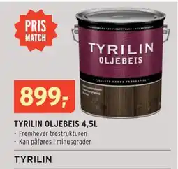 Montér TYRILIN OLJEBEIS 4,5L, NOK 899 tilbud