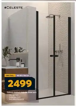 Megaflis Celeste dobbel nisjedør 5mm sort, NOK 2499 tilbud