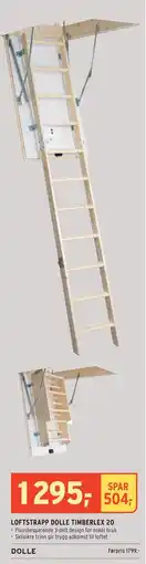 Montér LOFTSTRAPP DOLLE TIMBERLEX 20, NOK 1295 tilbud