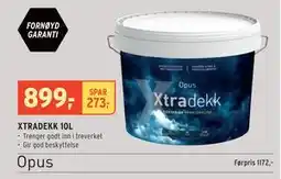 Montér XTRADEKK 10L, NOK 899 tilbud