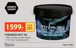 Montér XTREMDEKK MATT 10L, NOK 1599 tilbud