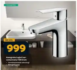 Megaflis Hansgrohe Logis E servantarmatur 100 krom, NOK 999 tilbud