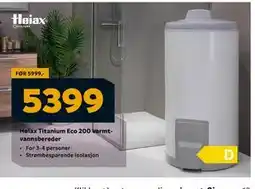 Megaflis Høiax Titanium Eco 200 varmtvannsbereder, NOK 5399 tilbud