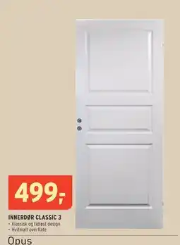 Montér INNERDØR CLASSIC 3., NOK 499 tilbud