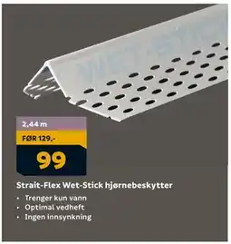 Megaflis Strait-Flex Wet-Stick hjørnebeskytter, NOK 99 tilbud