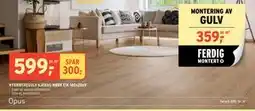 Montér HYBRIDTREGULV KJERAG MØRK EIK 180x20x9, NOK 599 tilbud
