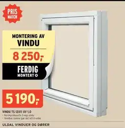 Montér VINDU TS 12X11 UV 1,0, NOK 5190 tilbud