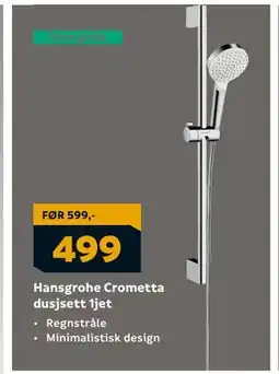 Megaflis Hansgrohe Crometta dusjsett 1jet, NOK 499 tilbud