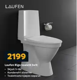 Megaflis Laufen Rigo toalett hvit, NOK 2199 tilbud