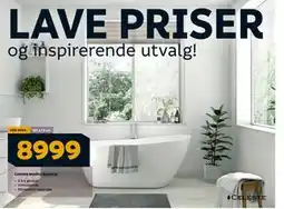 Megaflis Celeste Modica badekar, NOK 8999 tilbud