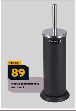 Megaflis Nortiq toalettbørste matt sort, NOK 89 tilbud