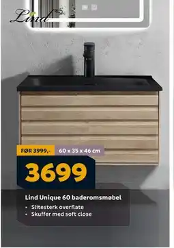 Megaflis Lind Unique 60 baderomsmøbel, NOK 3699 tilbud