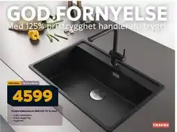 Megaflis Franke kjøkkenkum MRG 610-72 TL onyx, NOK 4599 tilbud