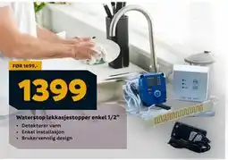 Megaflis Waterstop lekkasjestopper enkel 1/2”, NOK 1399 tilbud