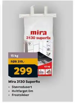 Megaflis Mira 3130 Superfix, NOK 299 tilbud