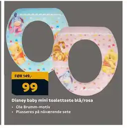 Megaflis Disney baby mini toalettsete blå/rosa, NOK 99 tilbud