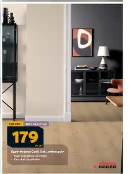Megaflis Egger Natural Cadiz Oak laminatgulv, NOK 179 tilbud
